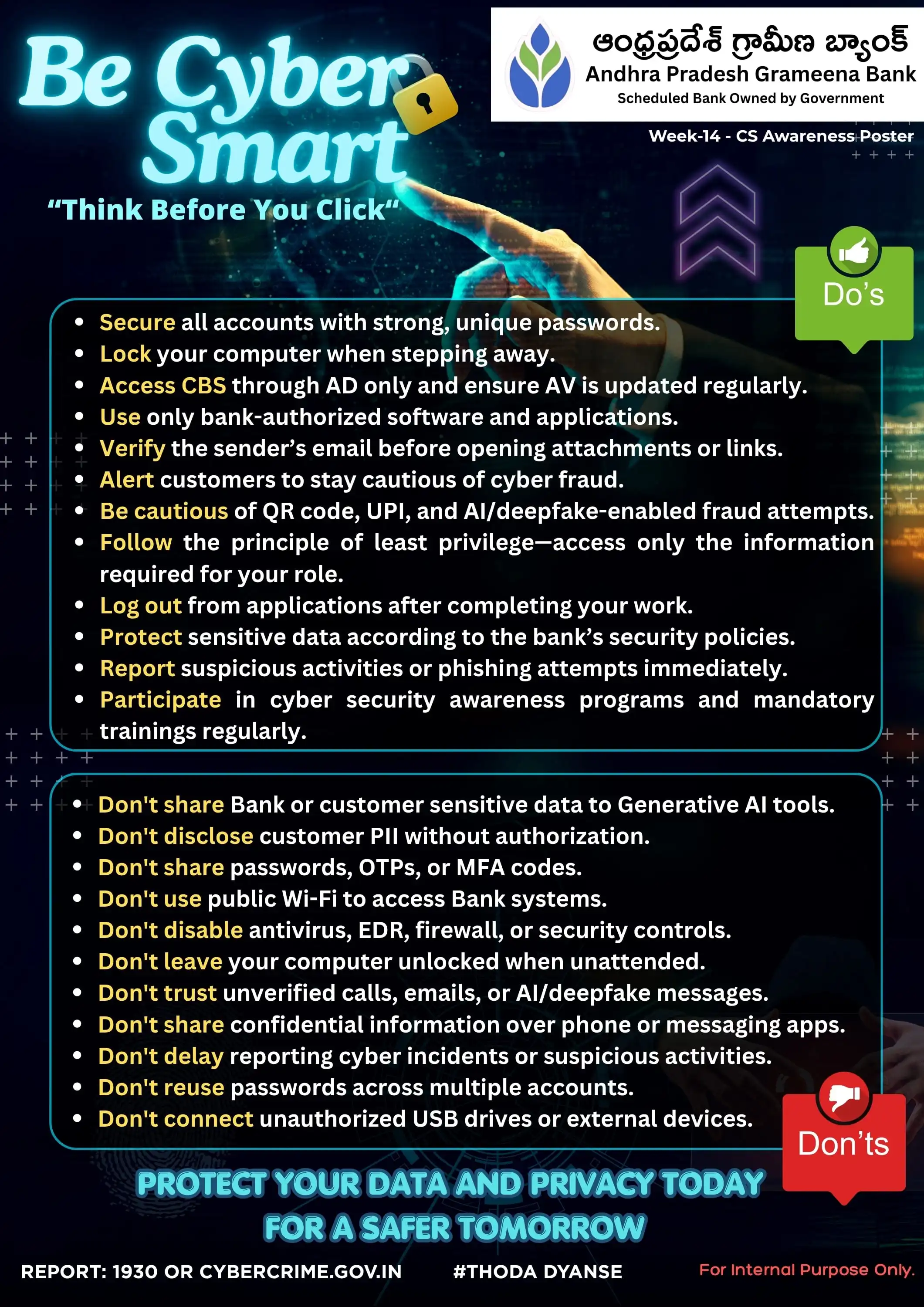 DO's and DONT's Poster - English